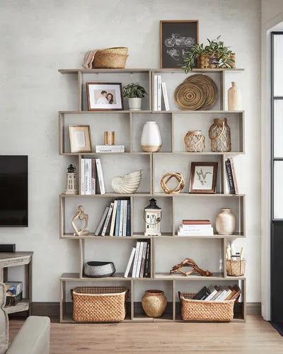 VASAGLE Bücherregal 2-tlg. in grau von VASAGLE