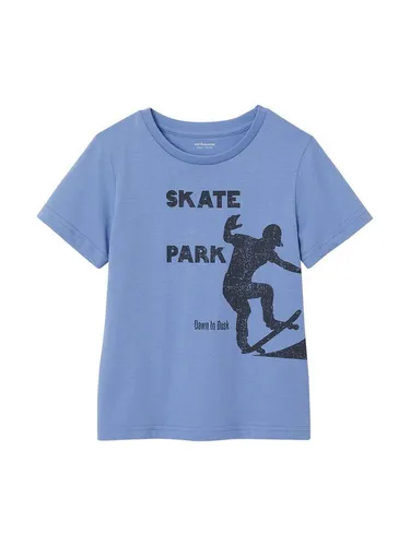 vertbaudet Kurzarmshirt Jungen T-Shirt BASIC mit Print vorn