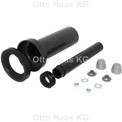 HAAS Wand-WC-Anschlussgarnitur 3600 DN 90/110, Abdeckung chrom, 300mm, Toilette