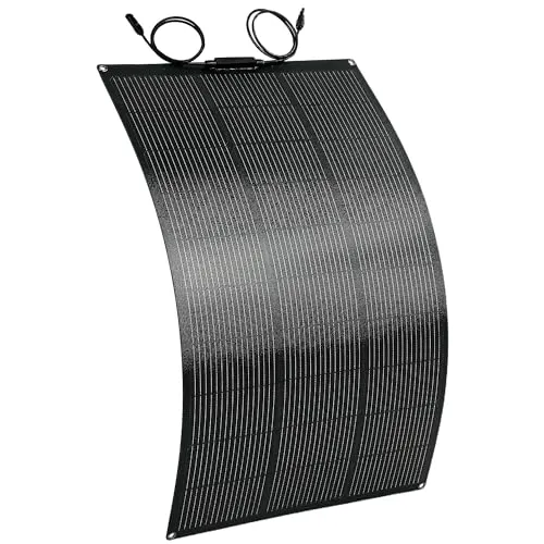 HOMCOM Solarpanel 100W 18V – Tragbares Outdoor Solarladegerät mit USB und LCD-Anzeige