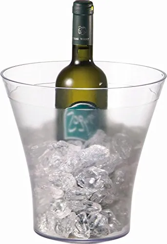 APS 36066 Weinkühler/Sektkühler mit glasklarem Rand, transparent gefrostet