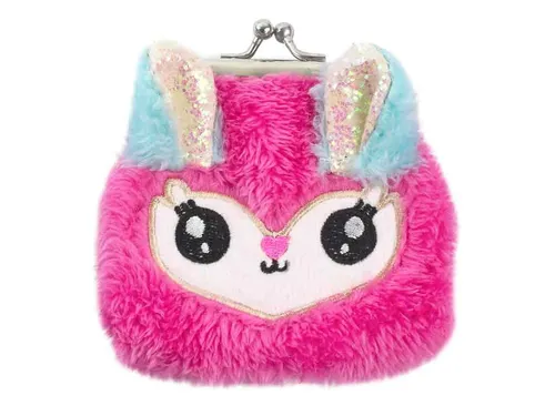 bb Klostermann Geldbörse Kinderbörse Knipsbörse Katze flauschig rosa