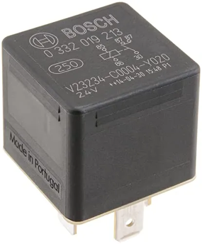 Bosch 0332019213 Mini-Relais 24V 20A, IP5K4, Betriebstemperatur von -40° bis 85°, Schließer-Relais, 5 Pins, 2x87