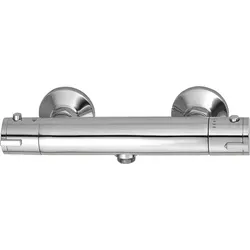 Design Thermostat-Brausearmatur für Wandmontage ohne Duschset Chrom