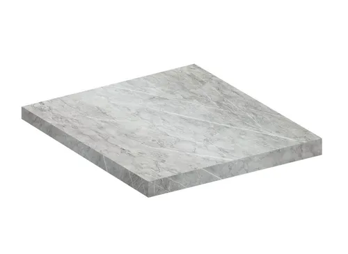 Mid.you Arbeitsplatte Steinoptik, Grau, 80x3x60 cm in schwarz von VCM