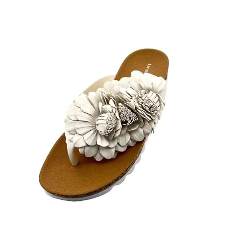 Linea Scarpa Badeschuh Damen - Flora - Zehengreifer, Weiss, 37