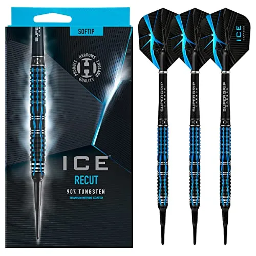 Harrows Darts Ice Recut 90% Tungsten Softdarts 18g