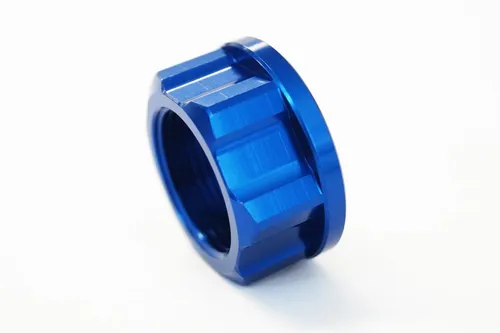 Bundmutter Hinterachse blau für KTM Husqvarna Aluminium M25x1,5 SW32 ab 2005