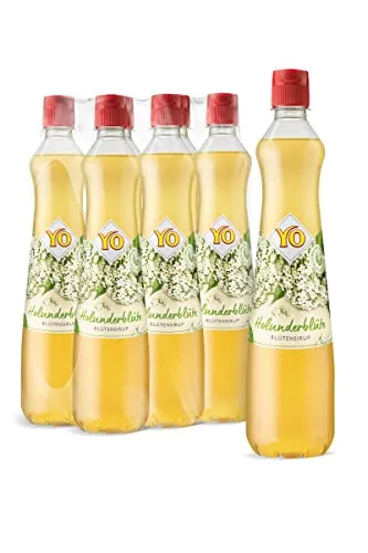 YO Sirup Holunderblüte – 6 x 700 ml für 6 Liter Getränke von YO