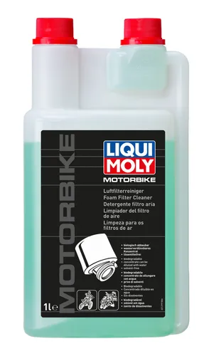 Liqui Moly Motorbike Luftfilterreiniger 1 Liter - Effizienter Motorrad Luftfilter Reiniger - Hochwertiger Luftfilterreiniger für Motorräder, 1 Liter. Sorgt für eine gründliche Reinigung und optimiert die Leistung des Motors.