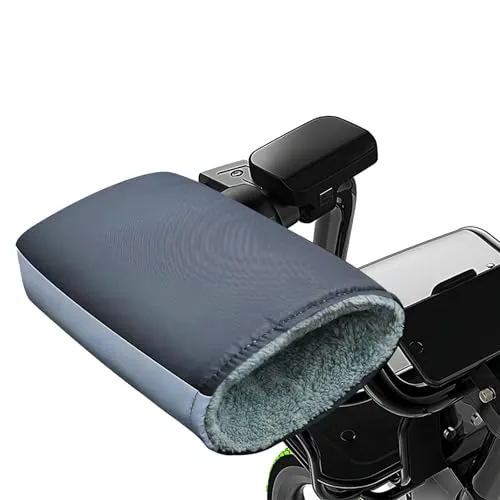 PRITOK Handschuhe Motorradlenker Handwärmer Lenker Handshuhe Winddicht Motorrad Lenkerhandschuhe Winter Wasserdicht Schutz Muff Plüschfutter, Universal Warme Muffs Handschuh für Motorrad-Roller