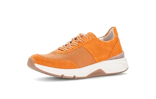 Gabor Rollingsoft Keilsneaker - Sportlicher Freizeitschuh mit herausnehmbarem Wechselfußbett - Sneaker mit 4 cm Keilabsatz und 2 cm Plateauhöhe, ideal für Komfort und Style. Das OPTIFIT-Wechselfußbett sorgt für eine individuelle Passform.