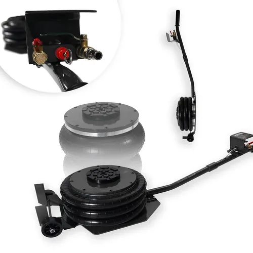 Pneumatischer Wagenheber bis 3T - Druckluftwagenheber Schwarz - Wagenheber & Unterstellböcke: Druckluftbetrieben mit bis zu 3 Tonnen Tragkraft und einer Hubhöhe von 40 cm für sicheres Anheben von Fahrzeugen. Ideal für Werkstätten und Heimwerker.