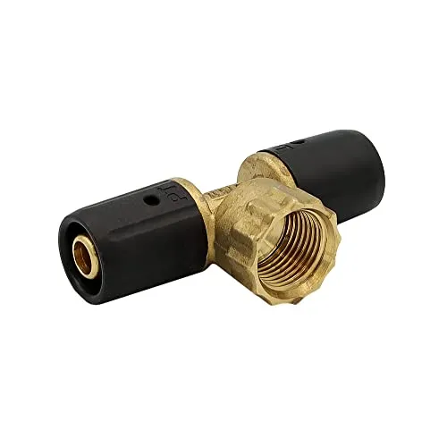 Pipetec Steckfitting Steck T-Stück mit Innengewinde 16x2-1/2'-16x2