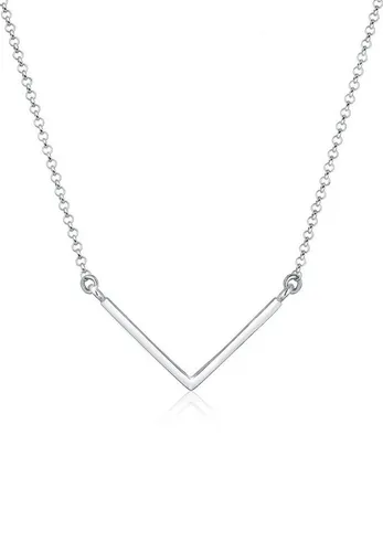 Elli Kette mit V-förmigem Anhänger aus 925 Silber - Elegante Kette mit V-förmigem Anhänger aus 925 Silber, ideal für modebewusste Frauen. Das minimalistische Design ergänzt mühelos jedes Outfit und verleiht Ihrem Look das gewisse Etwas.