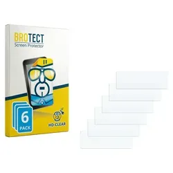 Produktbild 6x Für AEG Einbaubackofen Serie 6000 BPS33102ZM Schutzfolie BROTECT Displayschutz Display Schutz Folie Klar Transparent - Transparent