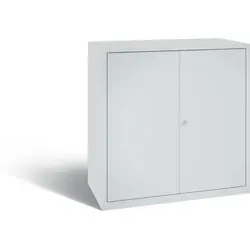 CP Mehrzweckschrank mit Drehbolzen-Türen - Hochschrank 94 x 100 cm für Werkzeug und Materialien, mit 1 Schublade und 2 verstellbaren Fachböden, Tragkraft 70 kg, sicher verschlossen mit Zylinderschloss, komplett montiert geliefert.