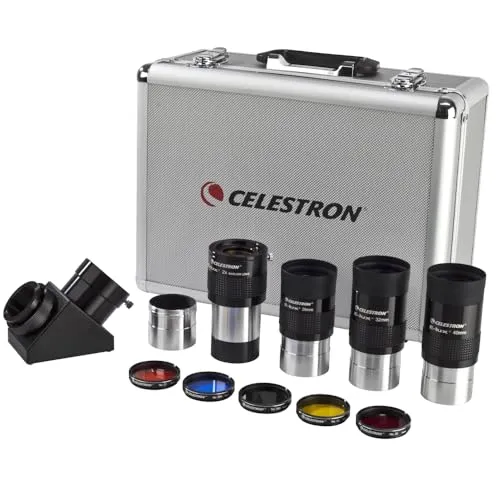 Celestron 94305 2-Zoll-Okular- und Filterset, 12 Stück von Celestron
