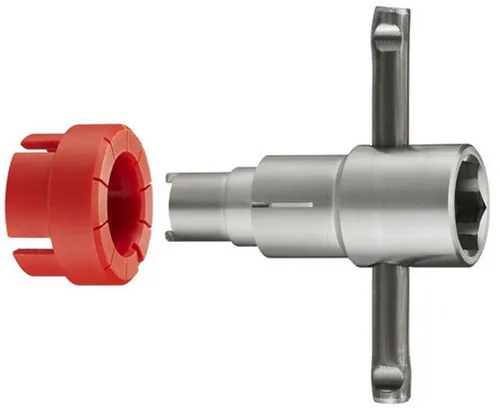 Oventrop Voreinstellschlüssel mit Tasche für Baureihe AF und Ventileinsätze GHF 1180791 - Zubehör für Klima & Heizen, praktischer Voreinstellschlüssel mit Tasche für präzise Einstellungen an Thermostatventilen.