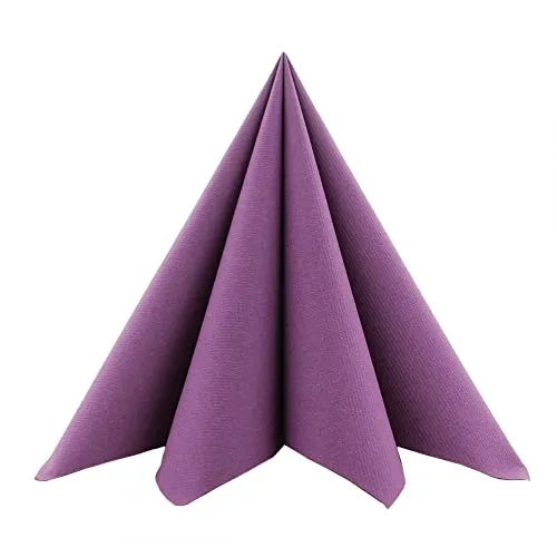 Airlaid Serviette Amethyst, 40 x 40 cm, 50 Stück - Mank in lila von Mank