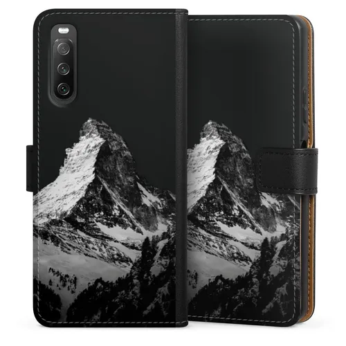 Klapphülle für Sony Xperia 10 IV Alpspitze Berg Schnee