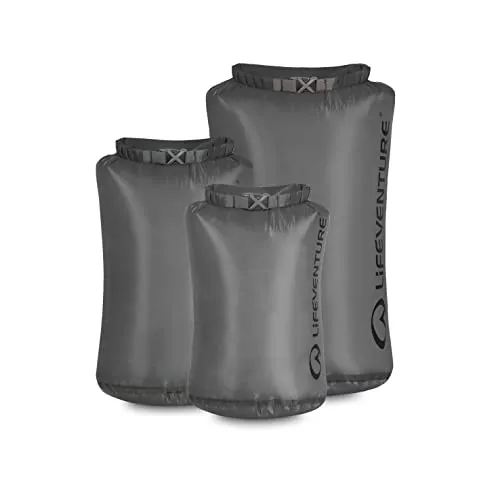 Lifeventure Ultraleichter Trockensack Multi-Pack, silikonisiertes Rip-Stop-Gewebe mit vollständig verschweißten Nähten