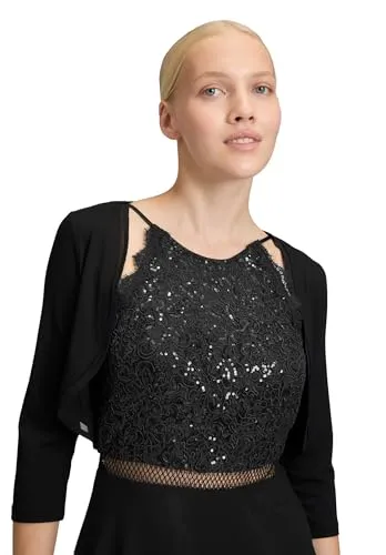 Vera Mont Damen Bolero-Jacke figurbetont Schwarz, Größe 44 - Eleganter Bolero für Damen in figurbetonter Passform, ideal für besondere Anlässe oder als modisches Accessoire.