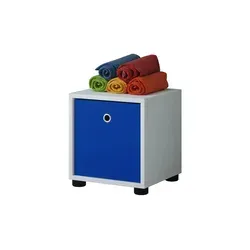 VCM Holzregal hängend | Elegantes Aufbewahrungsregal für platzsparende Lösungen - Standregale für jeden Raum, ideal für CDs, DVDs und Bücher. Das hängende Regal in Weiß mit kompakten Maßen H. 34 x B. 31 x T. 30 cm bietet eleganten Stauraum.