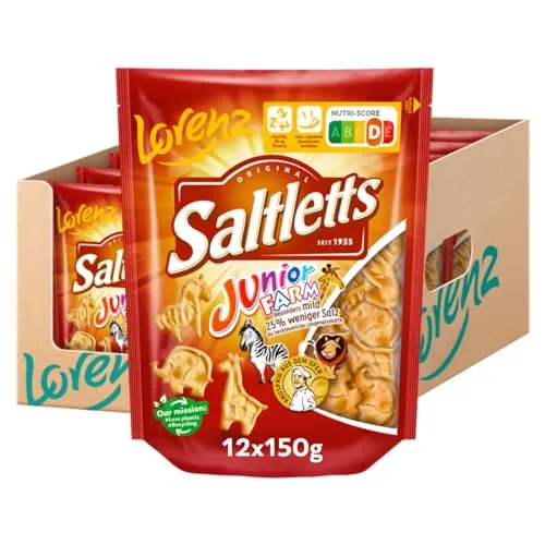 LORENZ | Saltletts Junior Farm | 12 x 150 g | vegan von Lorenz Snack World