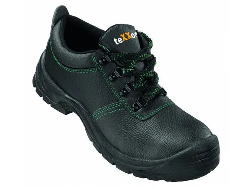 teXXor® S3-Sicherheitshalbschuhe AUXERRE schwarz/grün Gr. 50 - Sonstige Kategorie, atmungsaktives und wasserdichtes Material für optimalen Komfort sowie robustes CORDURA für hohe Langlebigkeit.