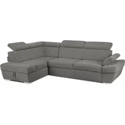 KONSIMO Ecksofa RATLO mit Bettfunktion und verstellbaren Armlehnen