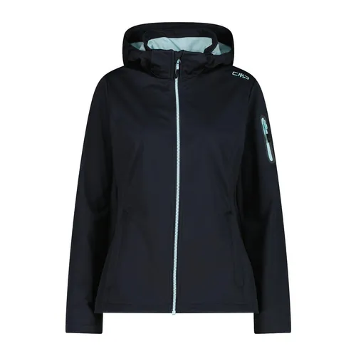 CMP Damen Light Softshell Jacke XL - grau - Funktionsjacke aus leichtem, winddichtem Material mit abnehmbarer Kapuze für optimalen Tragekomfort und Schutz bei jedem Wetter.