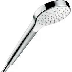 hansgrohe Croma Select S 110 Handbrause - Handbrause mit 110 mm Brausekopf, EcoSmart für wassersparenden Genuss und einfache Reinigung dank ausspülbarem Schmutzfangsieb.