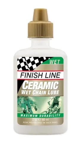 Finish Line Keramik Kettenöl 60 ml - Fahrrad-Pflegemittel mit herausragendem Kühl- und Komforteffekt für langlebige Leistung und optimalen Schutz der Kette.