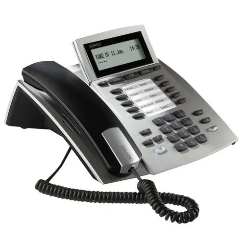 AGFEO 6101426 IP-Systemtelefon ST 22 IP schwarz/silber - Funk-Wandsender mit leistungsstarker Telefonie, ideal für professionelle Anwendungen und moderne Büros.