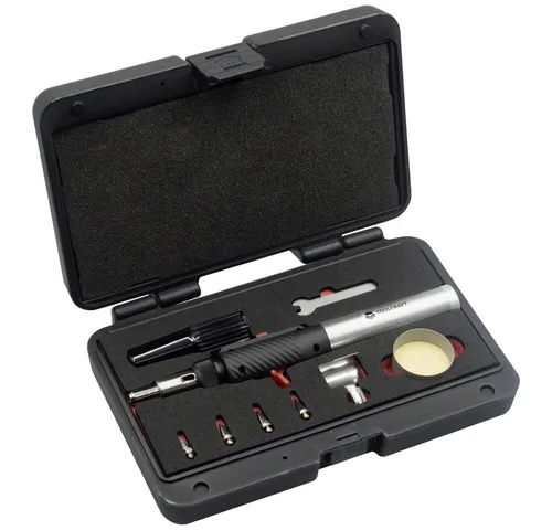TOOLCRAFT SIG-290 Gaslötkolben 1100 °C - Lötgeräte mit 1100 °C Gasflamme, ideal für präzises Löten und vielseitige Anwendungen, inklusive Lötspitze für optimale Ergebnisse.
