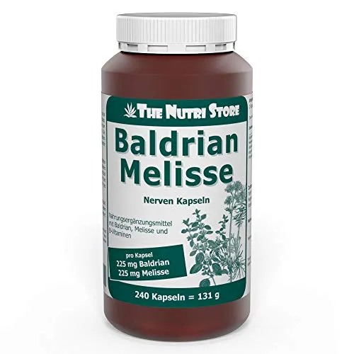 Baldrian Melisse Nerven Kapseln 240 Stk. - wohltuenden Einfluss auf die Nerven und das Gemüt
