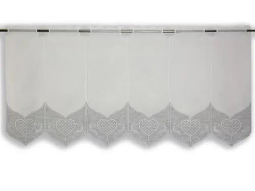 Clever-Kauf-24 Scheibengardine Hirsch Herz Landhaus Bistrogardine BxH 80x45cm