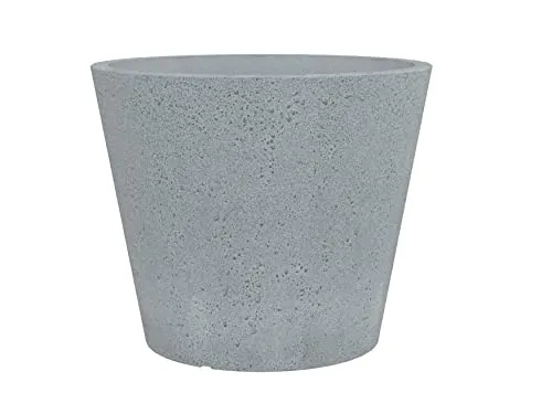 Scheurich C-Cone 49 Pflanzgefäß - Garten-Zubehör mit innovativem Wasserablauf, ideal für drinnen und draußen. Der Beton-Look sorgt für einen stilvollen Akzent auf Balkon oder Terrasse.