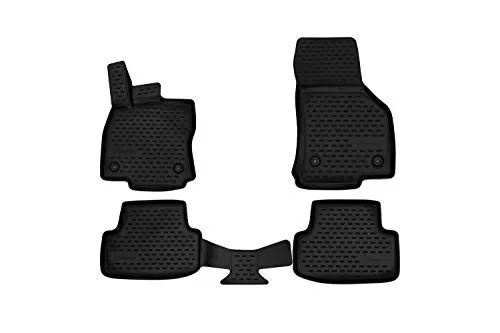 Element Passgenaue Premium Antirutsch Gummi Fußmatten für Audi A3 (8V) - Fußmatten für Audi A3 (8V), Schrägheck, schwarz - 100% Allwetterschutz, geruchsneutral und rutschfest. Hergestellt aus langlebigem Material, perfekt passend und leicht zu reinigen.