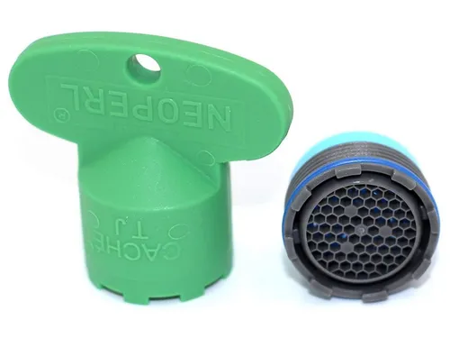 Neoperl Strahlregler Cache Honeycomb Strahlregler mit Schlüssel TJ/M18.5x1 - grau 10993998