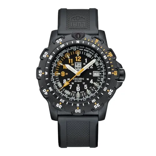Luminox XL.8825.H.SET Herrenarmbanduhr - Schwarz / Schwarz - Chronograph mit CARBONOXTM-Gehäuse, ideal für Abenteuer und Militär. Swiss Made, 200m wasserdicht, perfekte Lesbarkeit dank Luminox Light Technology.