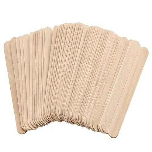 Wachs Spatel aus Holz (150×18 mm) 100 Stück Waxing Sticks für Augenbrauen, Lippen & Gesicht – Professionelle Applikatoren für Haarentfernung