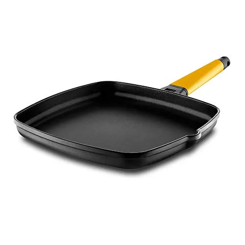 Castey ASADOR CON MANGO DESMONTABLE AMARILLO 27 x 27 CM