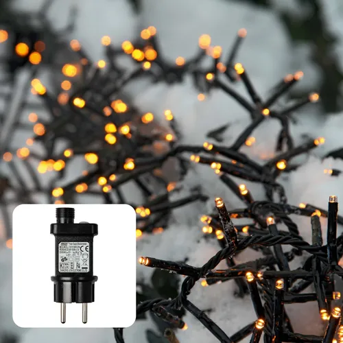 LED Lichterkette Cluster Deko Beleuchtung 370 LED warmweiß von Hellum