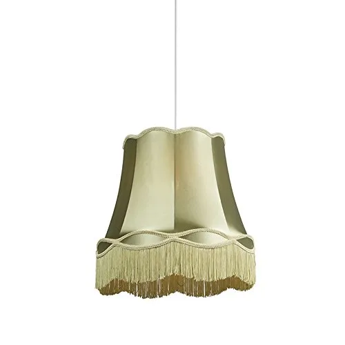 Qazqa Retro Hängelampe - Pendelleuchte in Grün, 45 cm - Hängeleuchte im Retro-Stil, ideal für Wohnzimmer und Schlafzimmer. Dimmbar (Dimmer nicht enthalten) und LED geeignet für energieeffiziente Beleuchtung.