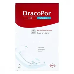 Dracopor waterproof Wundverband steril 15x8cm