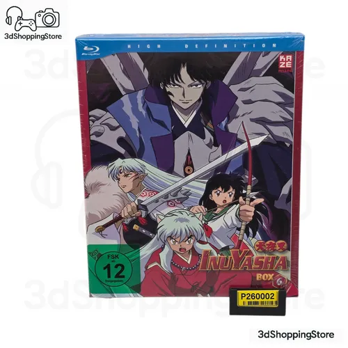 InuYasha - Die TV Serie - Box Vol. 6 - BLU-RAY - Filme: Erlebe spannende Episoden 139-167 mit packenden Kämpfen und mystischen Abenteuern, während Inuyasha und seine Freunde gegen den Dämon Hoshiyomi antreten!