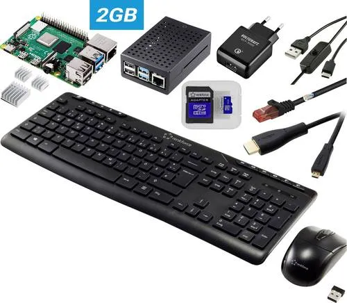 TRU COMPONENTS Barebone-PC mit Raspberry Pi 5 B - Vielseitiger Barebone-PC mit Raspberry Pi 5 B, inklusive hochwertigem Zubehör wie USB-Ladegerät und Aluminium-Gehäuse. Ideal für kreative Projekte und den Einstieg in die Elektronik.