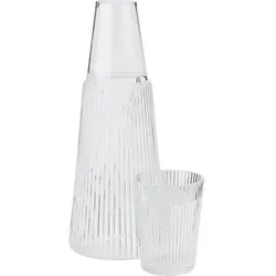Stelton Pilastro Karaffe mit Glas 1 l von Stelton